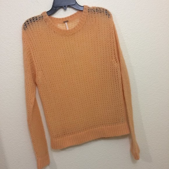 Free People Womens Small Lightweight Sweater Holey - Picture 2 of 11